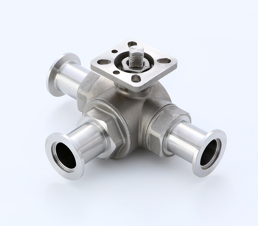 KF真孔三通球阀